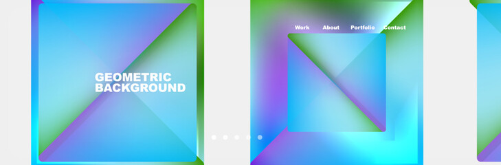 Fototapeta premium Triangle minimal web site page background design. Vector Illustration For Wallpaper, Banner, Background, Card, Book Illustration, landing page