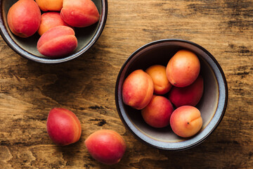 Fresh apricots.