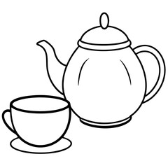 teapot and cup