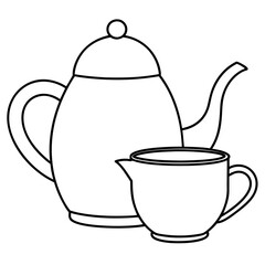 teapot and teacup