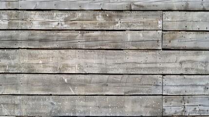 Fototapeta premium Weathered Wooden Planks on Concrete City Wall