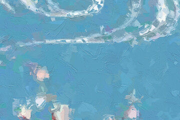 Oil paintings and various flowers, lotus leaves, butterflies, birds, roses, peonies, etc. are beautiful