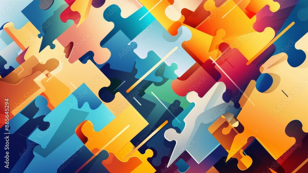 Poster abstract colorful shapes and charts representing financial growth and market analysis. perfect for b