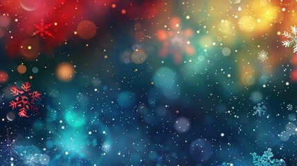 Vibrant Colorful Bokeh Background with Glowing Festive Light and Dynamic Abstract Pattern