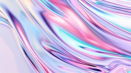 Fototapeta premium Abstract background featuring trendy holographic elements, real texture in pale violet, pink, and mint, complete with natural scratches and irregularities for a stylish look