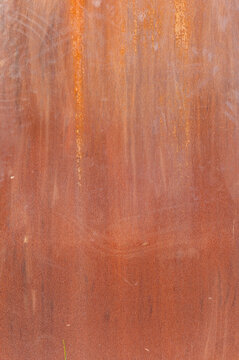 Walling panel made of weathering steel sheets (corten steel)