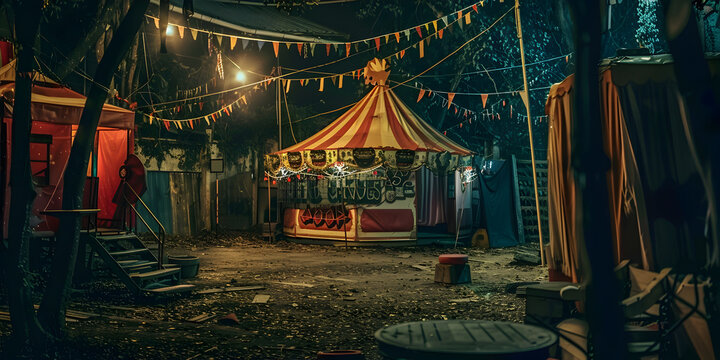 An old abandoned circus