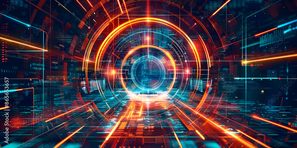 Poster virtual abstract background