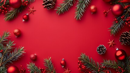 Festive Holiday Background with Blank Greeting Space