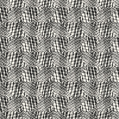 Monochrome Grain Variegated Checked Pattern