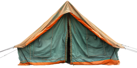 Old indian tent isolated on transparent or white background