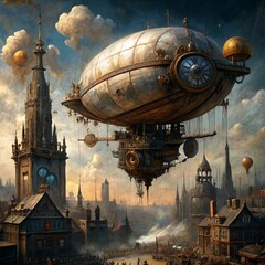 space station in the city