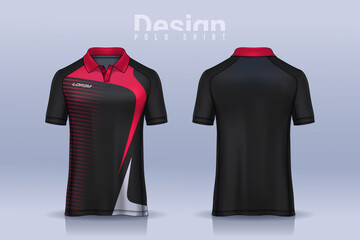 t-shirt polo templates design. uniform front and back view.	