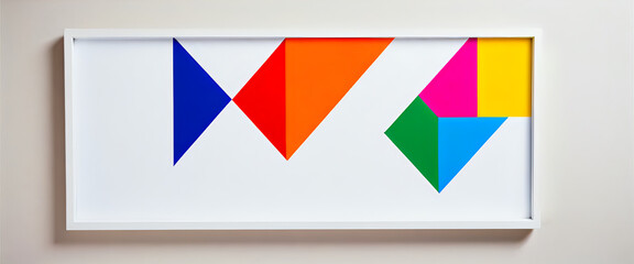 illustrazione con elementi geometrici a tema minimalista astratto contemporaneo