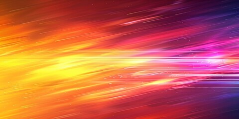 Obraz premium Gradient Wallpaper, Horizontal Color Streaks, Vibrant Design, Bright Gradient Background with Horizontal Streaks of Color and Dynamic Energy