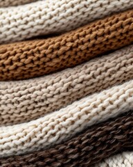 Cozy knitted fabric texture