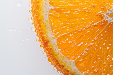 close-up of a fresh orange fruit marco