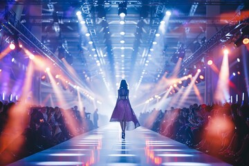 Catwalk runway fashion event featuring themed photography