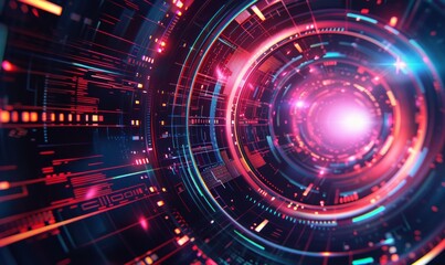 Ultra futurist tech abstract background