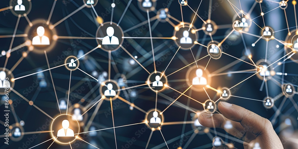 Poster global network business structure