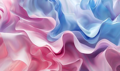 Obraz premium Abstract with Organic, Undulating Forms. Trendy Pink and Blue Background.