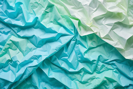 textura do papel gradiente degrad&ecirc; azul e verde amassado 