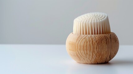 Facial cleansing brush for deep treatment on a white background