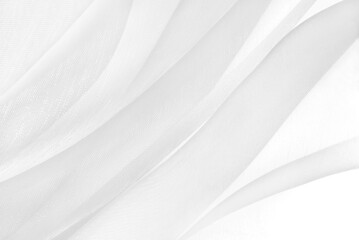 Obraz premium close up of the white organza fabric texture background