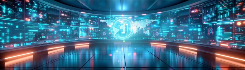 Obraz premium Advanced firewall protection for businesses Visuals of state-of-the-art network firewalls, intrusion prevention, and security protocols, hyper-detailed and realistic