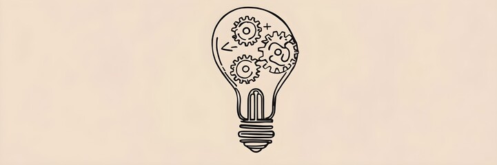 Innovative Thinking - Light Bulb Gears Concept