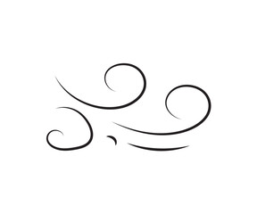 Doodle wind line sketch set. Hand drawn doodle wind motion, air blow, swirl elements. Sketch drawn air blow motion, smoke flow art, abstract line with background.
