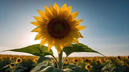 Sunflower Splendor, A Vibrant Summer Bloom,
