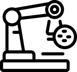 Robotic arm holding a semiconductor chip in a modern factory, symbolizing innovation and automation in the tech industry