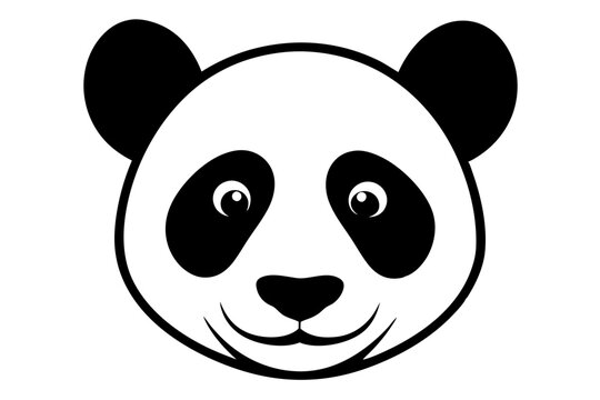 recommend clip art: panda animal silhouette vector illustration