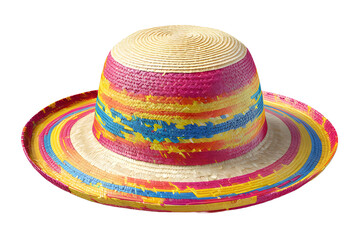 Colorful straw hat