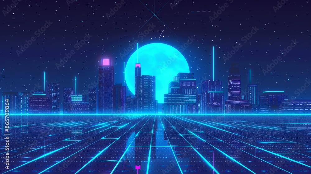 Poster animation of business growth. bar and line graphs.