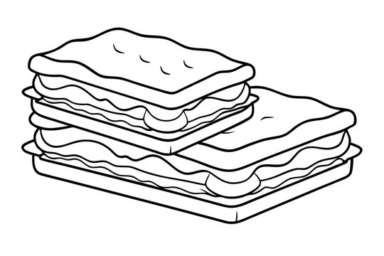 recommend clip art: lasagna Line Art Graceful and Stylish Designs