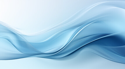 A serene abstract image featuring smooth, flowing blue and white waves, creating a sense of calm and tranquility. Ideal for backgrounds or design elements.