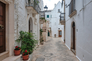 The Old town of Locorotondo, Apulia Region, Italy