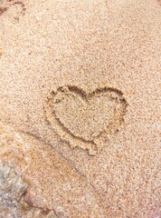 heart in the sand