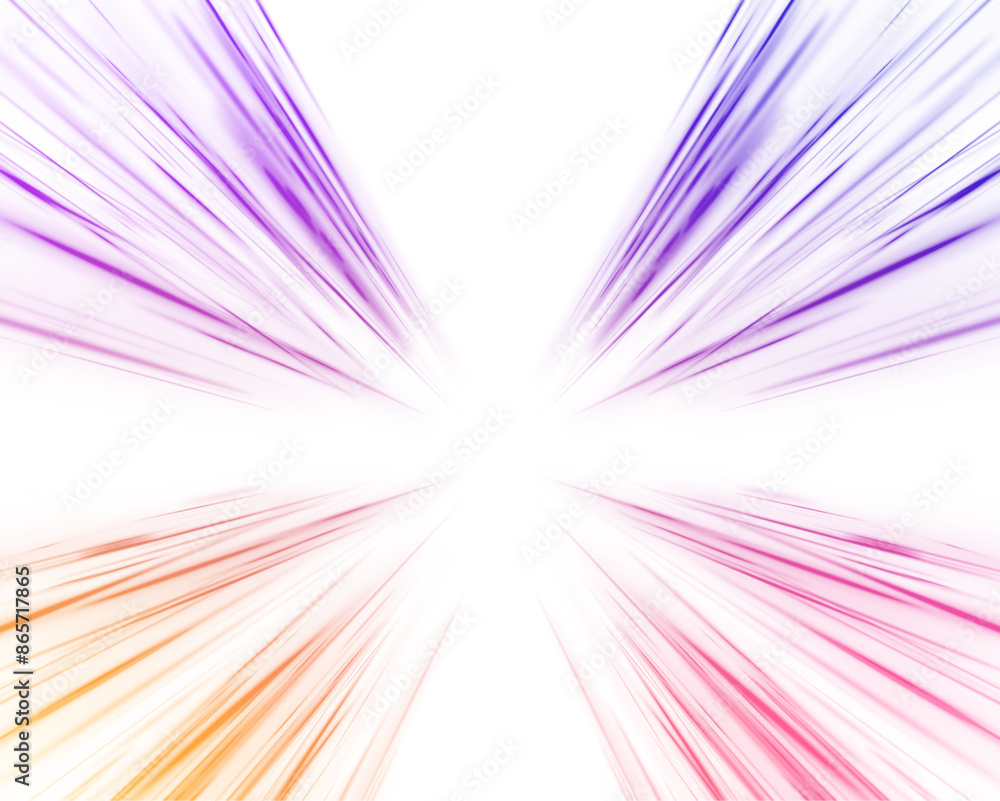 Poster speed of light concept background png. laser beams, horizontal light rays. neon rays vector abstract
