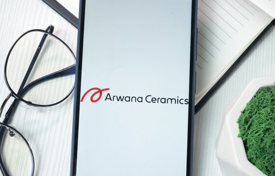 New York, USA - 21 June 2024: Arwana Citramulia Logo on Phone Screen, Company Icon