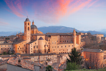 Urbino, Italy Medieval Walled City in the Marche