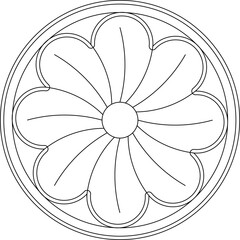 Sketch illustration silhouette vector drawing detail design ornate floral ornament classic vintage ethnic traditional 