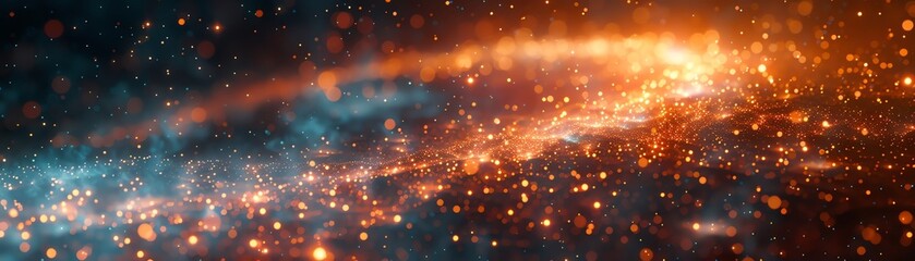 essence of Rear view Quantum Coherence through a digital photorealistic rendering, showcasing a futuristic scene with vibrant, shimmering colors and intricate details