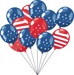 4th of July, USA Independence Day Celebration - Banner Illustration