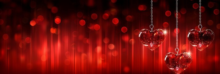 Valentine s day banner with captivating design and ample space for personalized text