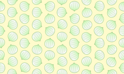 新玉ねぎのシームレスパターン背景