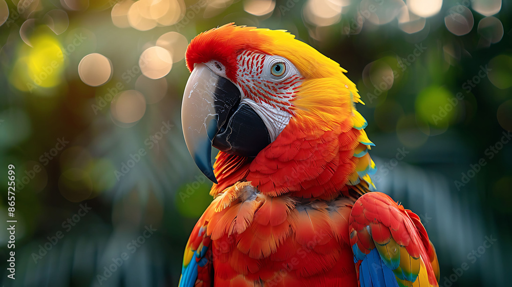 Poster amazon jungle macaw using burst mode to capture multiple frames per second