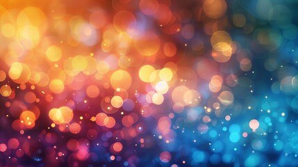 Blurry, colorful background with tiny, round light spots
